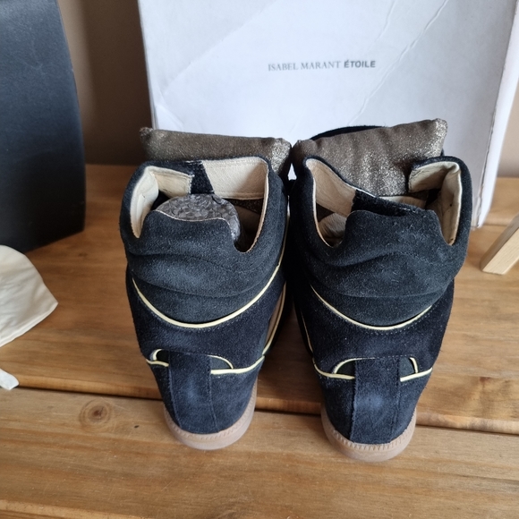 Isabel marant wila sneakers suede black/gold uk 3 Bnwb see description - Picture 3 of 11